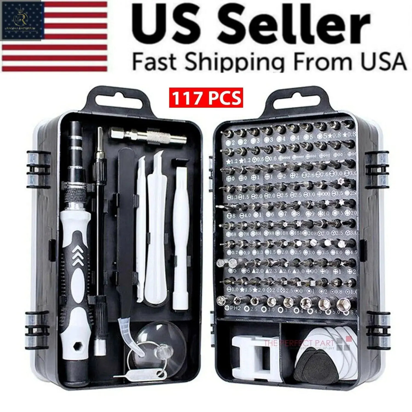 Magnetic Screwdriver Bit Set For iPhone Macbook Tool Kit Set Repair Watch 117PCS - RAGIMA Emporium