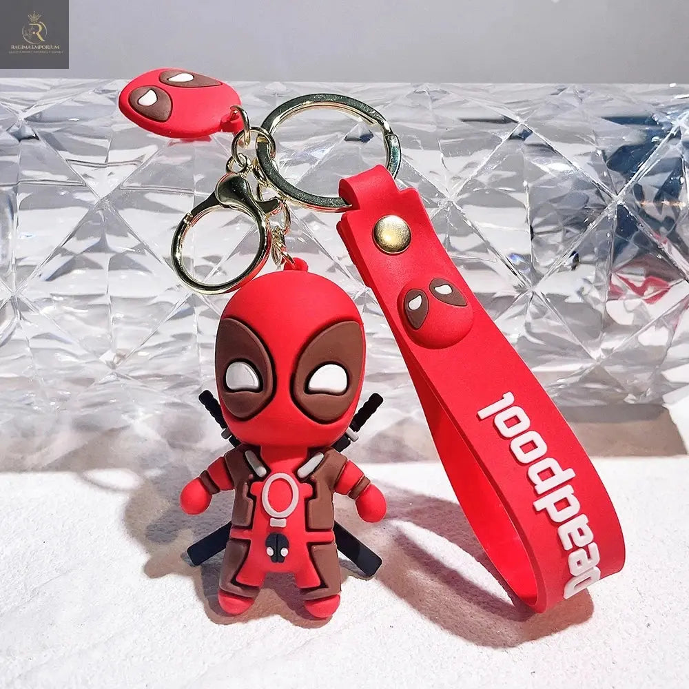 Marvel Cute Doll Pendant Anime Figures Deadpool Q Version Fashion - RAGIMA Emporium