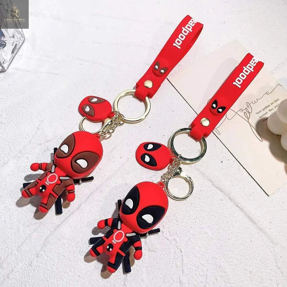 Marvel Cute Doll Pendant Anime Figures Deadpool Q Version Fashion - RAGIMA Emporium