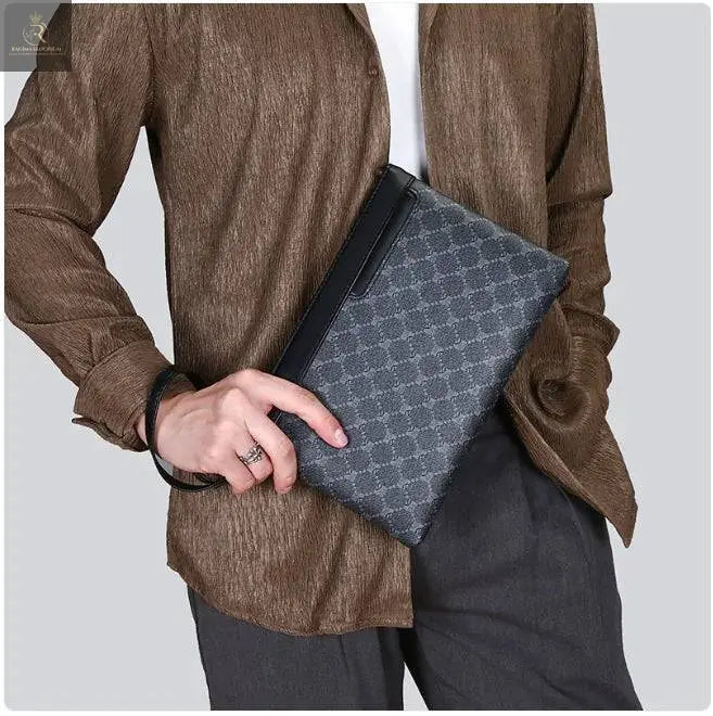 Men's Black Leather Bag - RAGIMA Emporium