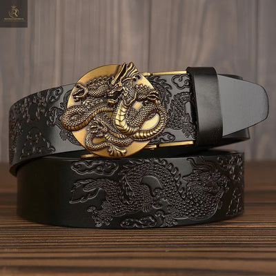 Men's Cowhide Faucet Automatic Buckle Belt - RAGIMA Emporium