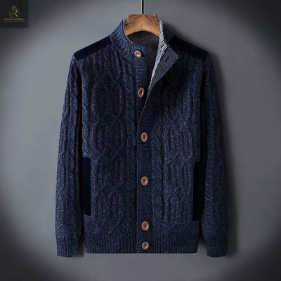 Men's Fleece-lined Thickened Sweater Autumn And Winter - RAGIMA Emporium