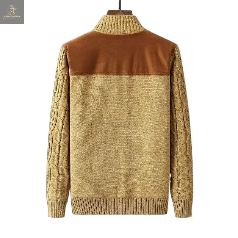 Men's Fleece-lined Thickened Sweater Autumn And Winter - RAGIMA Emporium