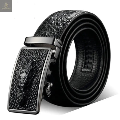 Men's Genuine Leather Belt Automatic Buckle - RAGIMA Emporium