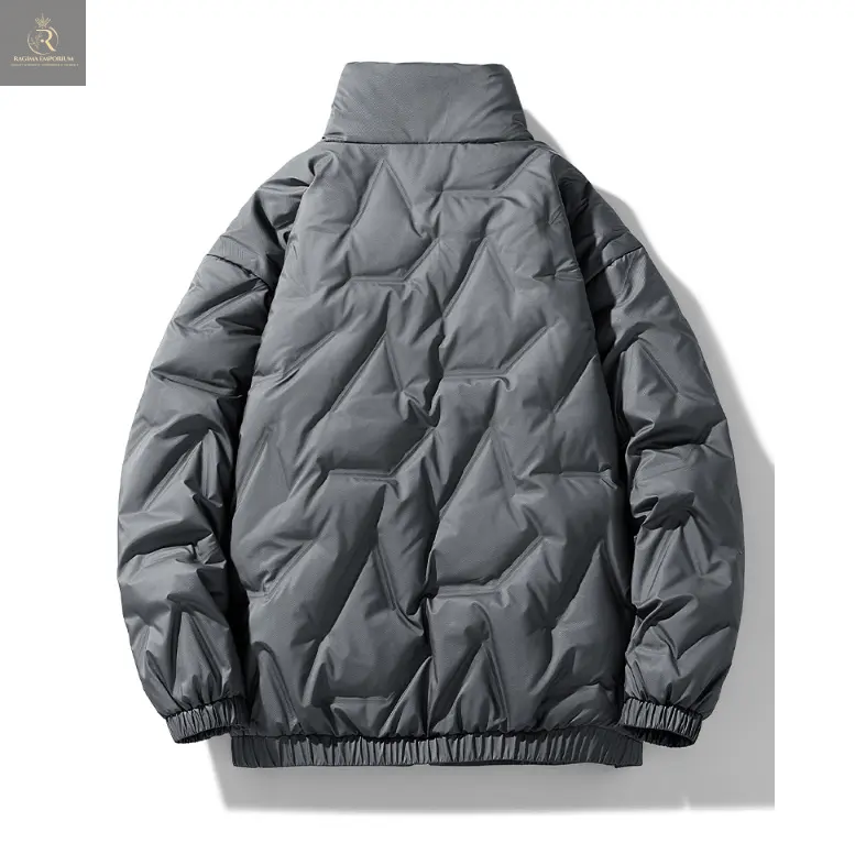 Mens High Collar Quilted Jacket - RAGIMA Emporium