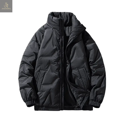 Mens High Collar Quilted Jacket - RAGIMA Emporium