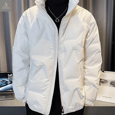 Mens High Collar Quilted Jacket - RAGIMA Emporium