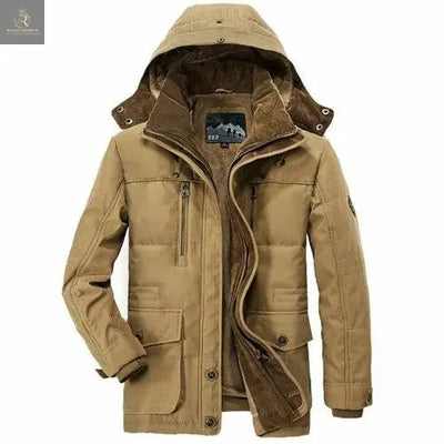 Mens Hooded Winter Parka Coat with Inner Fleece - RAGIMA Emporium