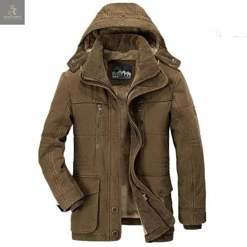 Mens Hooded Winter Parka Coat with Inner Fleece - RAGIMA Emporium