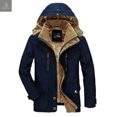 Mens Hooded Winter Parka Coat with Inner Fleece - RAGIMA Emporium