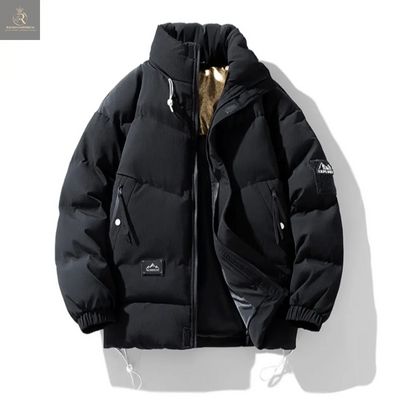 Mens Stand Collar Puffer Jacket - RAGIMA Emporium