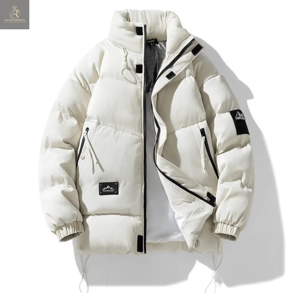 Mens Stand Collar Puffer Jacket - RAGIMA Emporium