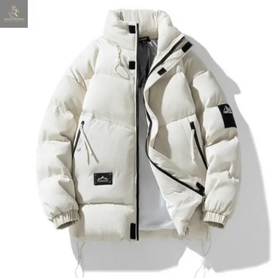 Mens Stand Collar Puffer Jacket - RAGIMA Emporium