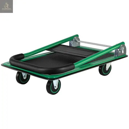 Mobile Platform Trolley Home Large Foldable Cart Cart Cart 330 Lb Capacity Heavy Duty Saving Space-Saving Foldable Swivel Pusher Flat Bed Car. - RAGIMA Emporium