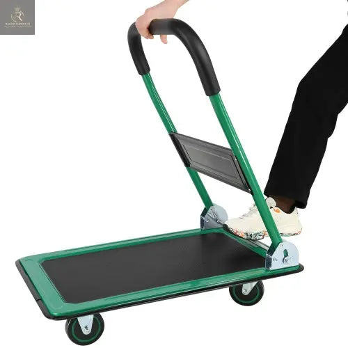 Mobile Platform Trolley Home Large Foldable Cart Cart Cart 330 Lb Capacity Heavy Duty Saving Space-Saving Foldable Swivel Pusher Flat Bed Car. - RAGIMA Emporium