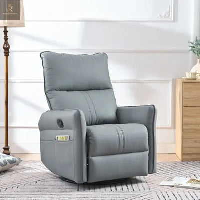 Modern Small Swing Swivel Recliner Bedroom Chair - RAGIMA Emporium