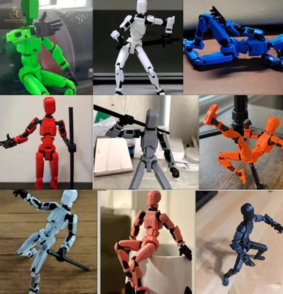 Multi-Jointed Movable Shapeshift Robot 2.0 3D Printed Mannequin Dummy Action Model Doll Toy Kid Gift - RAGIMA Emporium