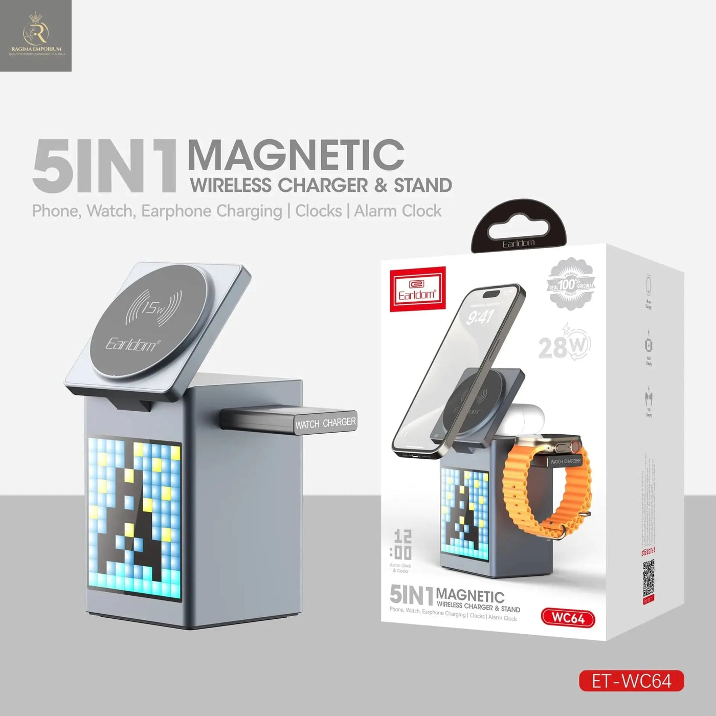 Multifunctional Five-in-one Magnetic Wireless Charger - RAGIMA Emporium