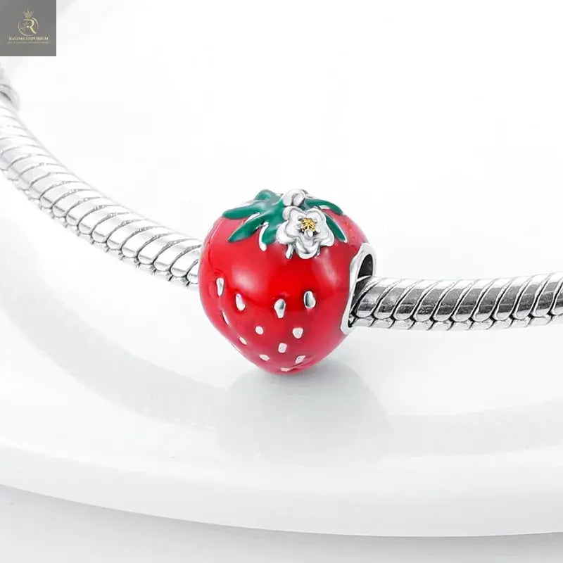 New 925 Silver Color Strawberry Cherry Fruit Series Charms Beads Fit - RAGIMA Emporium