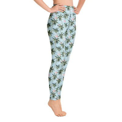 Womens Tropical Flamingo Yoga Leggings - RAGIMA Emporium