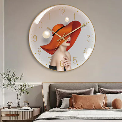 4K Curved High Transparent Glass Creative Decorative Wall Clock - RAGIMA Emporium