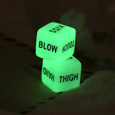 1 Pair Love Dice Glow in Dark Funny Sex Dice Toy - RAGIMA Emporium