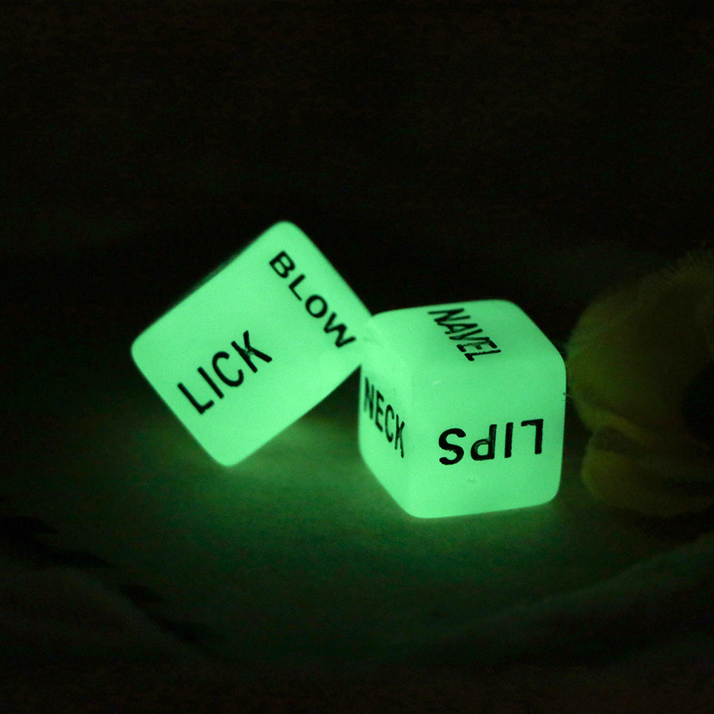 1 Pair Love Dice Glow in Dark Funny Sex Dice Toy - RAGIMA Emporium