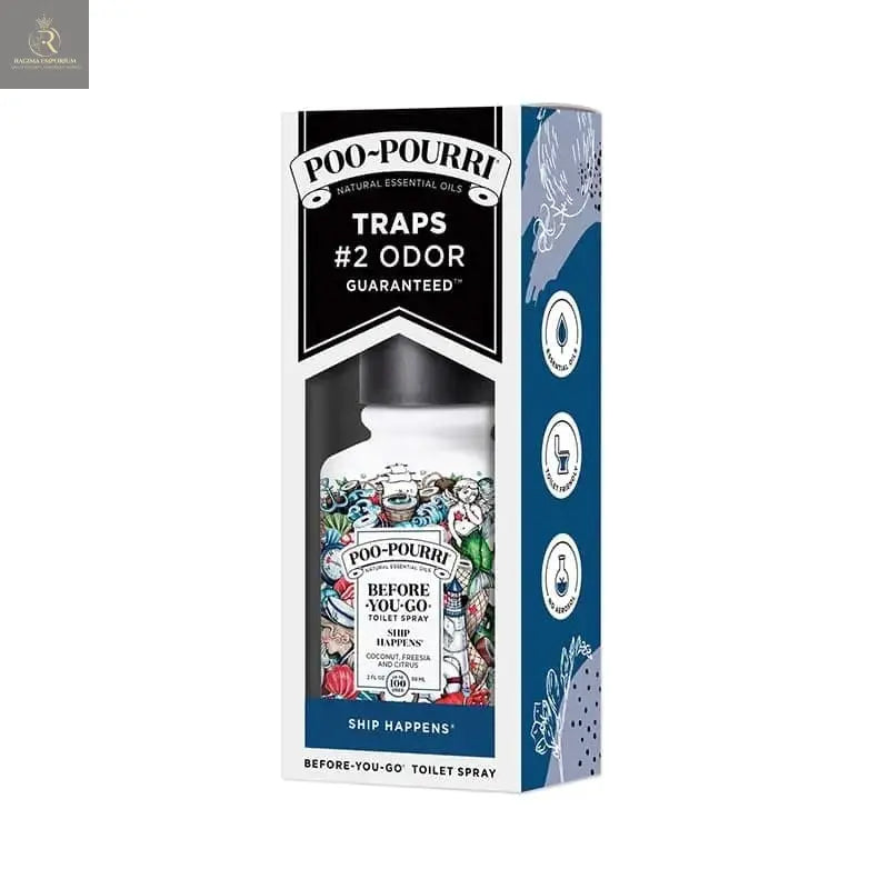 PooPourri Ship Happens 2oz boxed  Coconut + Freesia + Citrus - RAGIMA Emporium