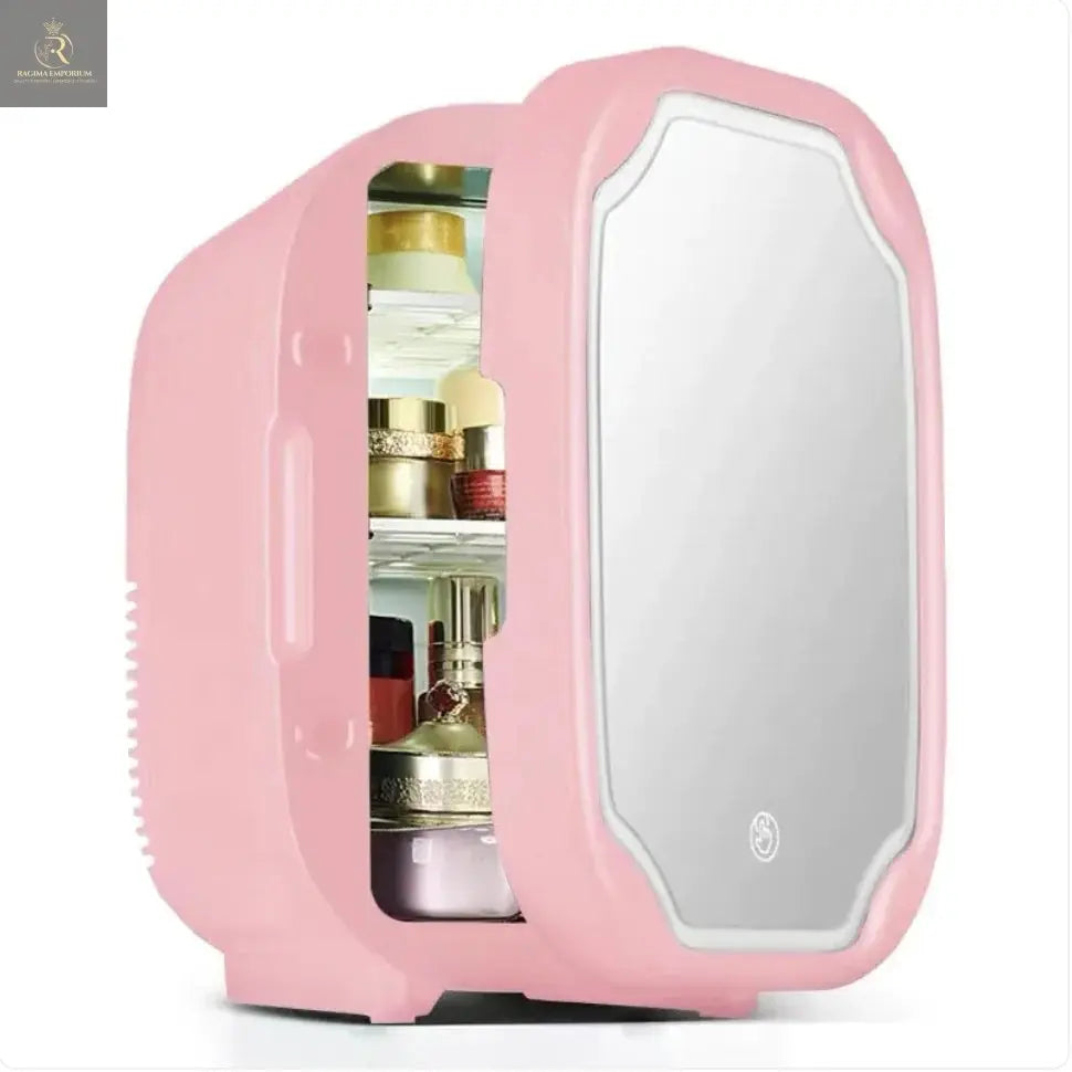 Portable Mini Beauty Fridge with Mirror, 110V - RAGIMA Emporium