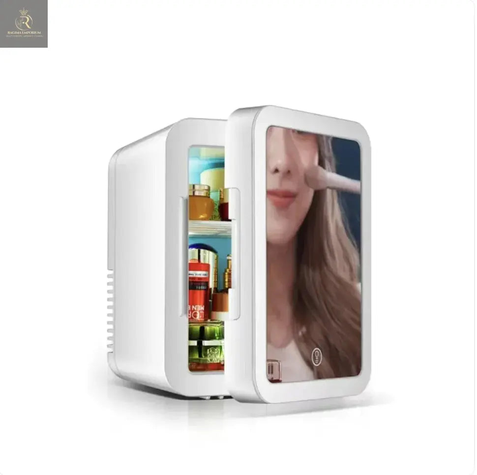 Portable Mini Beauty Fridge with Mirror, 110V - RAGIMA Emporium