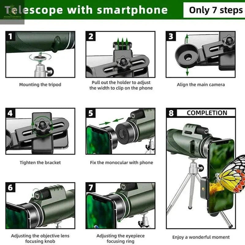 Portable Zoom HD 5000M Telescope Folding Long Distance Mini Powerful - RAGIMA Emporium