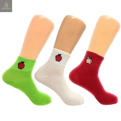 Premium Cotton Ankle Socks for Women Breathable Casual Socks 3 Pairs - RAGIMA Emporium