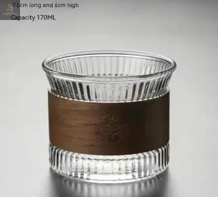 Premium High-Borosilicate Glass Vertical Grain Drinkware - RAGIMA Emporium