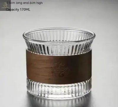 Premium High-Borosilicate Glass Vertical Grain Drinkware - RAGIMA Emporium