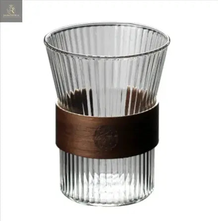 Premium High-Borosilicate Glass Vertical Grain Drinkware - RAGIMA Emporium