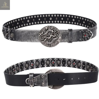 Punk Rivet Man Belt Show Trim Lady - RAGIMA Emporium