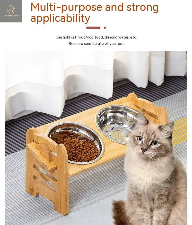 PurrfectMeal Double Bowl Trolley - RAGIMA Emporium