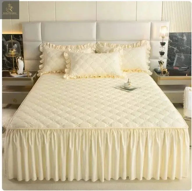 Quilted Bed Skirt - RAGIMA Emporium