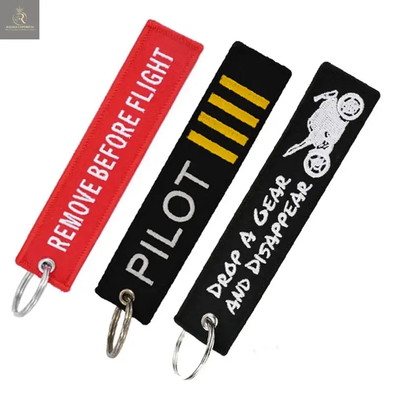 REMOVE BEFORE FLIGHT Keychain Pilot Key Chain for Motorcycles and Cars - RAGIMA Emporium