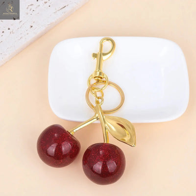 Red Cherry Bag Charm Keychain Exquisite Elegant Small Fresh Cherry Y2K - RAGIMA Emporium