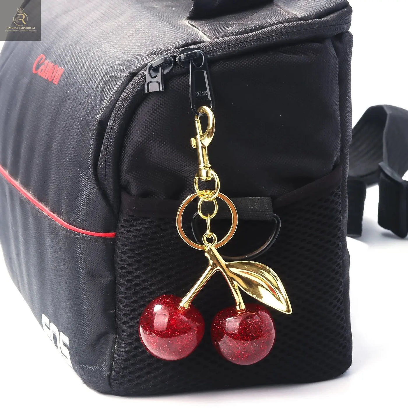 Red Cherry Bag Charm Keychain Exquisite Elegant Small Fresh Cherry Y2K - RAGIMA Emporium