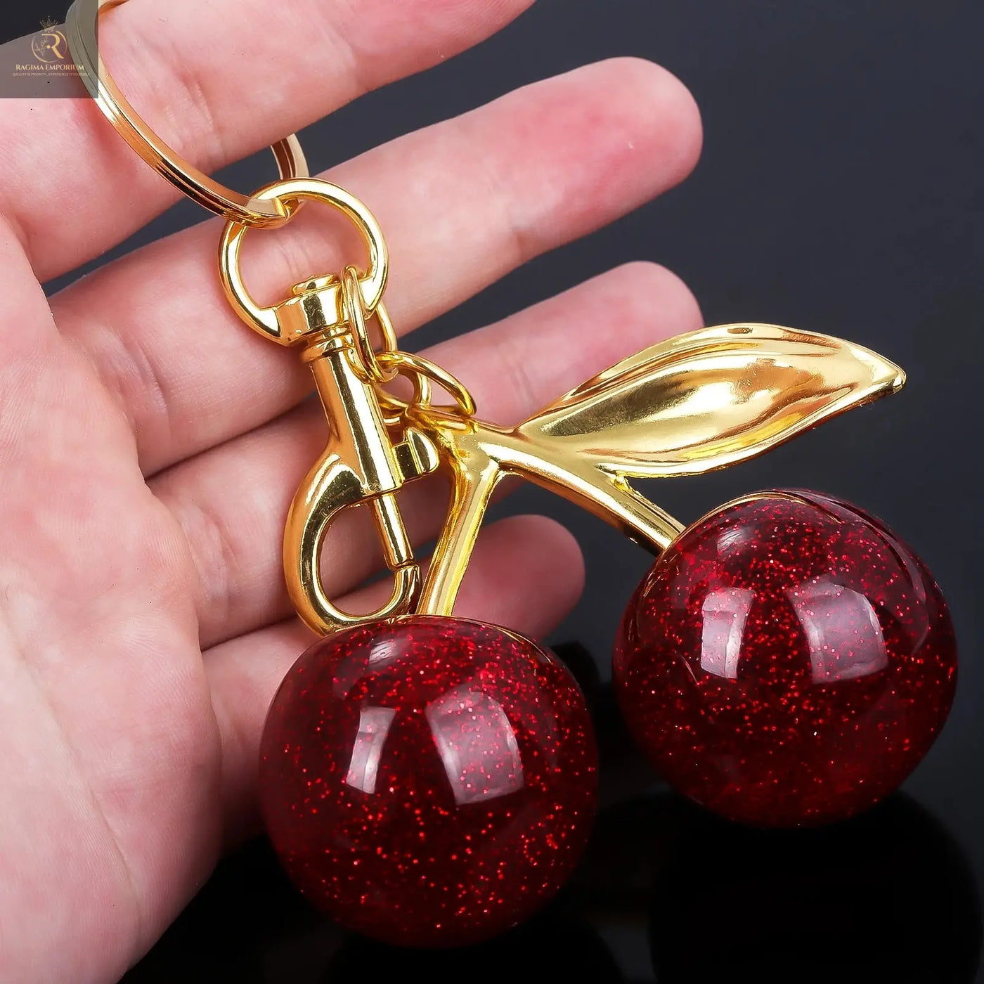 Red Cherry Bag Charm Keychain Exquisite Elegant Small Fresh Cherry Y2K - RAGIMA Emporium