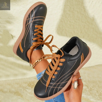 Retro Lace-Up Sneakers Fashion Casual Thick-soled Sports Shoes For Women Round Toe Slip On Casual Shoes - RAGIMA Emporium