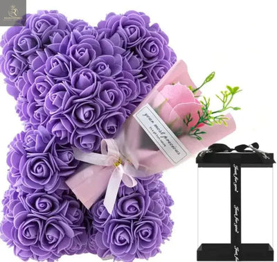 Rose Bear Preserved Fresh Flower Birthday Gift - RAGIMA Emporium