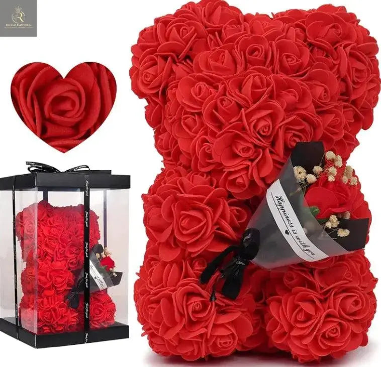 Rose Bear Preserved Fresh Flower Birthday Gift - RAGIMA Emporium