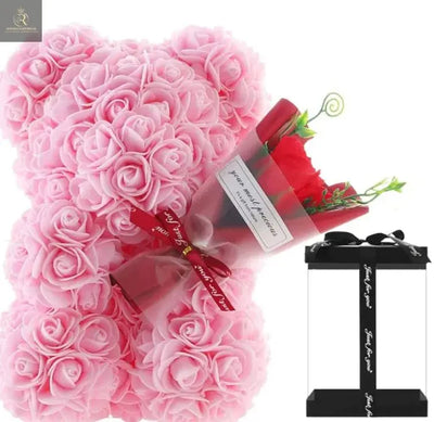 Rose Bear Preserved Fresh Flower Birthday Gift - RAGIMA Emporium