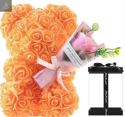 Rose Bear Preserved Fresh Flower Birthday Gift - RAGIMA Emporium