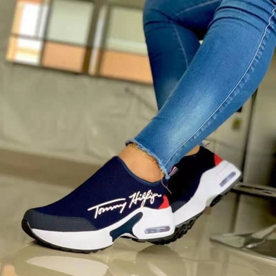 Casual Breathable Wedges Ladies Walking Sneakers Flat Women Shoes - RAGIMA Emporium