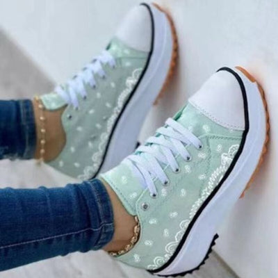 2022 Pattern Canvas Women Sneakers Casual Sport Shoes - RAGIMA Emporium