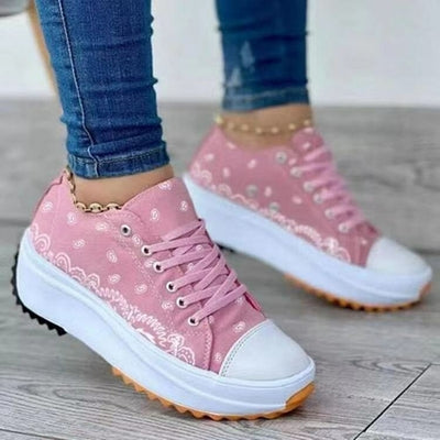 2022 Pattern Canvas Women Sneakers Casual Sport Shoes - RAGIMA Emporium